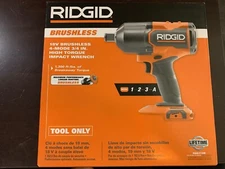 3/4" Brushless High Torque Impact Wrench 18V 4-Mode RIDGID R86312B tool only