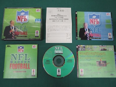 3DO Real - NFL Madden Football - included postcard & Jacket. JAPAN GAME. 14387