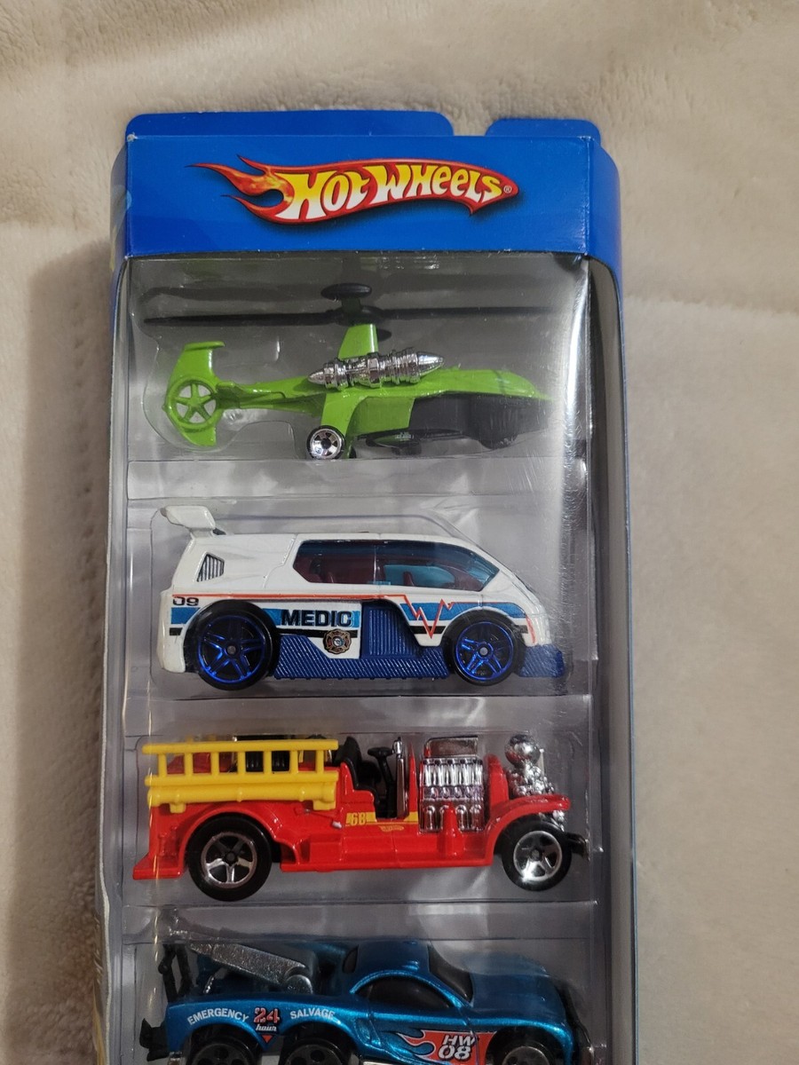 Mattel Hot Wheels 2008 Rescue Rods 5 Pack Gift Set L9961 *UNOPENED