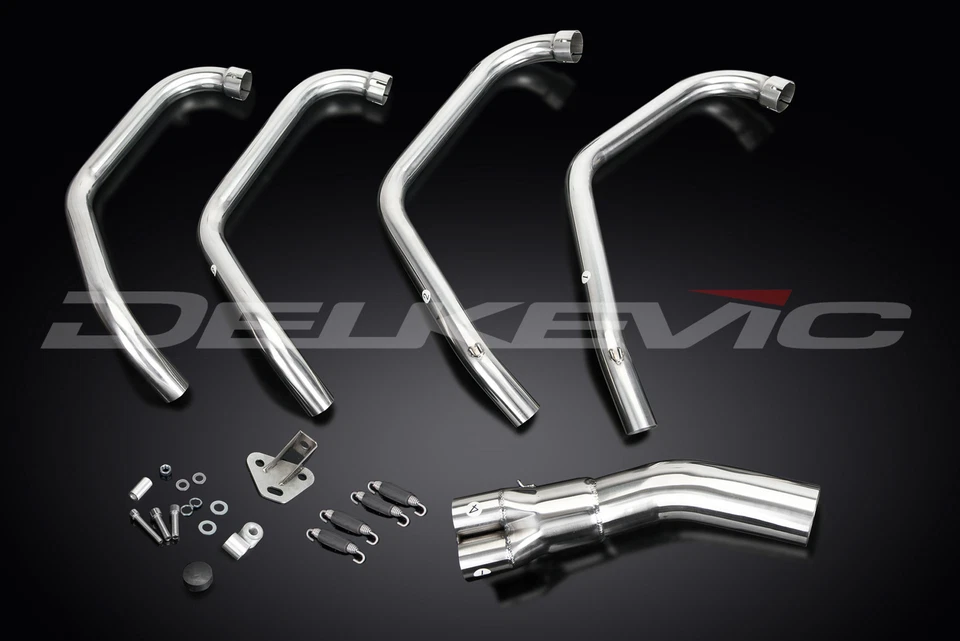 Cabezales de escape de acero inoxidable 4-1 para Honda CB750 CB750K 1969-1976 Delkevic Foto 3 de 4