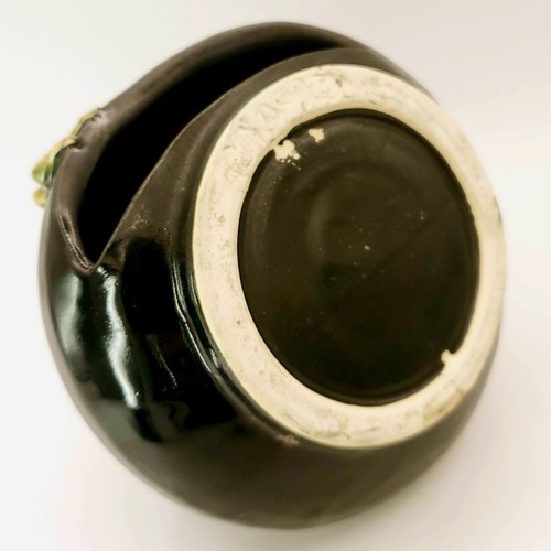 MAC D Signed Studio Pottery Incense Chimney Burner Candle Holder Frog Dragonfly - Afbeelding 12 van 14