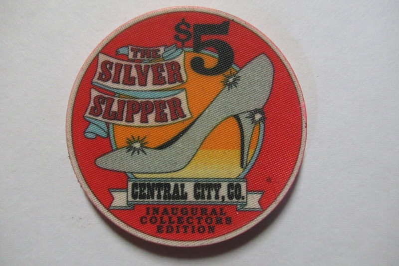 The Silver Slipper Casino (Inaugural) $5 Gaming Poker Chip ~ Central City, CO
