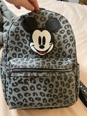 Grey Leopard Mickey Mouse Backpack 64286-s1.jpg main image 3