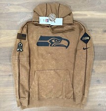 AUTHENTIC Nike Seattle Seahawks 2023 Salute To Service Hoodie Men's NFL Sideline