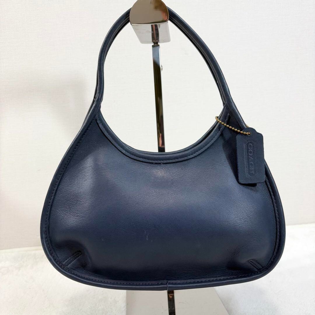 美品 OLD COACH オールド コーチ ハンド バッグ 9027 ネイビー
