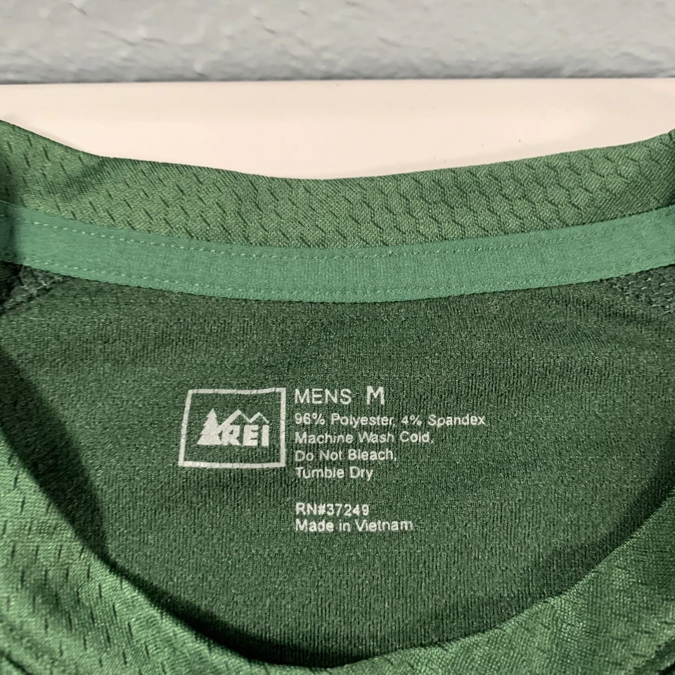 Camisa REI Cooperativa Ligera Capa Base Manga Larga Crew Para Hombre Talla M Foto 3 de 4