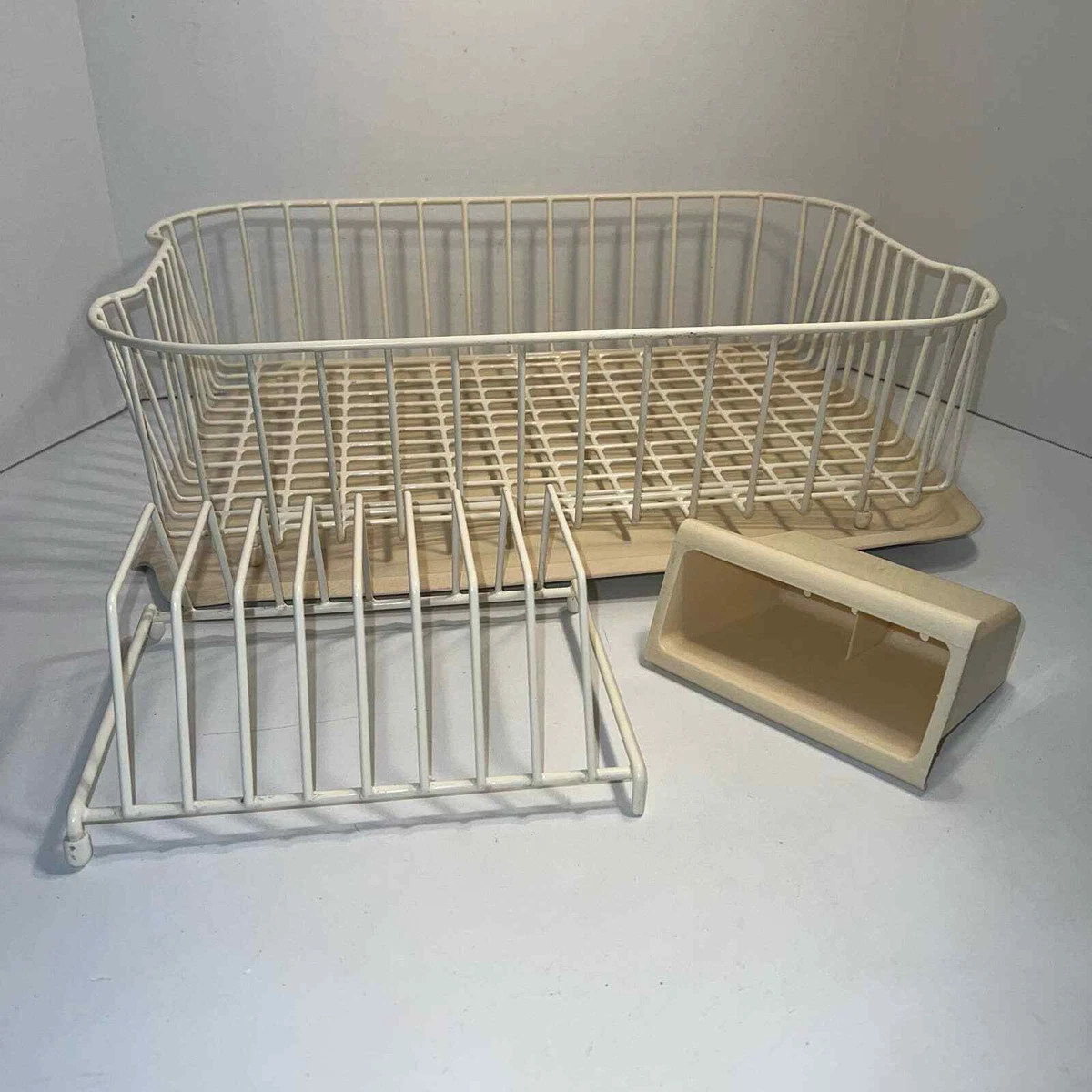 VTG Rubbermaid Dish Drainer Drying Coated Rack w/ Mat Tray & Rack 20x14