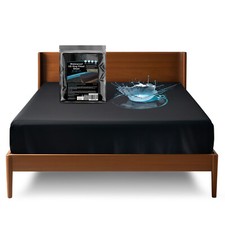 Eroticgel US KING Black Waterproof Fitted Massage Sheet 78'' x 80'' + 14''