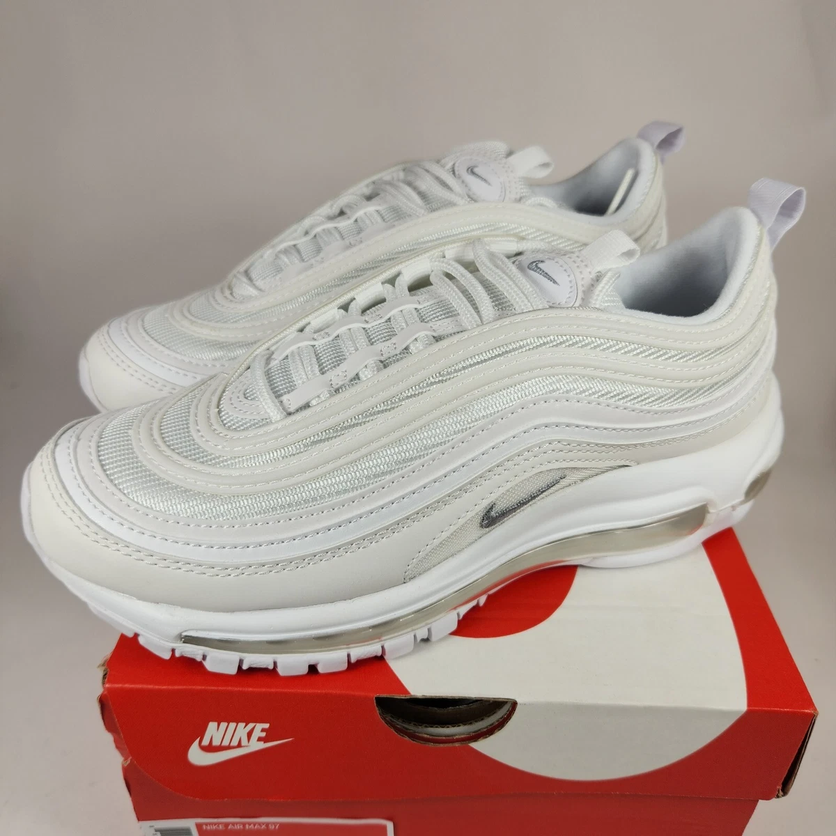 Nike Air Max 97 Size Mens 5 Converts To A Womens 6.5 Triple White