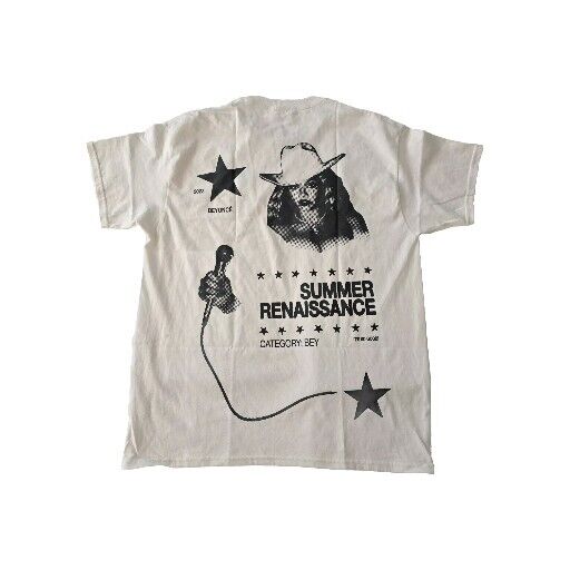 Beyoncé RWT 2023 Renaissance World Tour White T Shirt Size L Beyoncé RWT 2023 Renaissance World Tour White T Shirt Size L