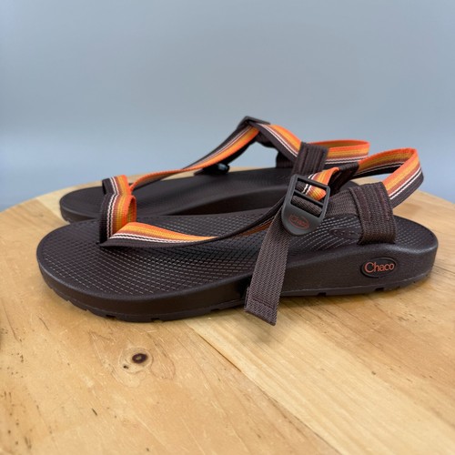 Chaco Bodhi Men's Size 9 Sandals Brown Toe Loop Strappy Buckle Adjustable Beach - Picture 3 of 9