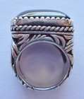 Ring Sterling BARSE Onyx Size Between 6 and 6 1/4" Vintage — photo 3