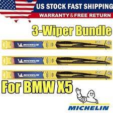 Set Of 3pc 24 22 18 Frontrear For Bmw X5 - Direct Connect Wiper Blades