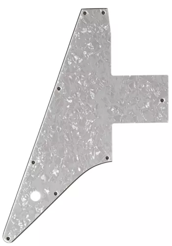 Pickguard For Gibson Explorer 76 Reissue Style Guitar-4-Ply-WHITE-PEARL