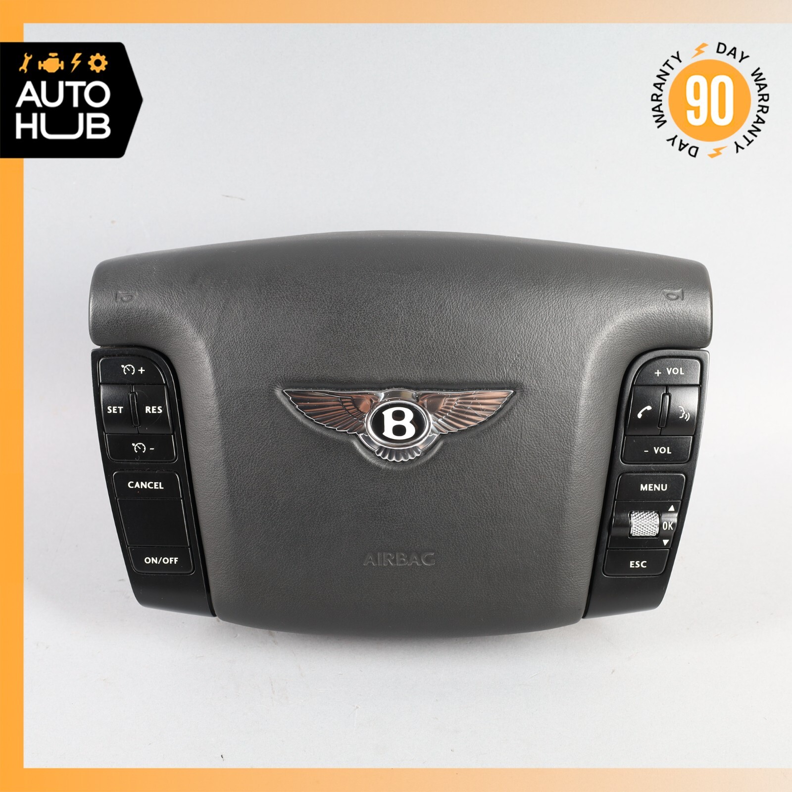 03-13 Bentley Continental GT Flying Spur Driver Steering Wheel Airbag OEM 31k