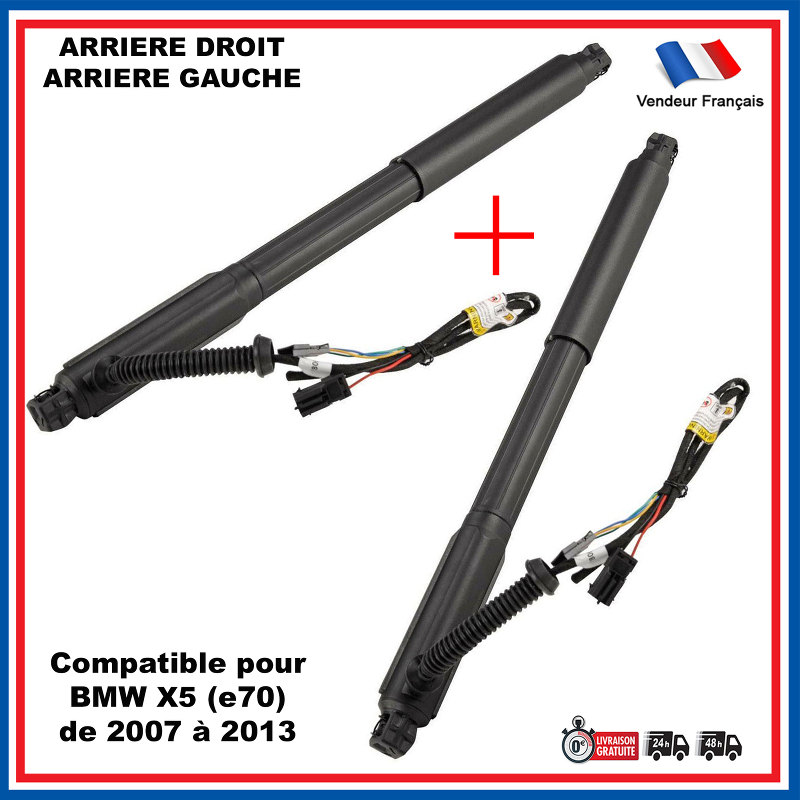Vérin électrique de coffre haute résistance en acier pour BMW X5 E70 de luxe