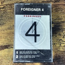 Foreigner 4 Black Outline Cassette Tape Vintage 1981 Atlantic