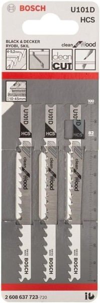Bosch StichsäGeblatt Clean For Wood U101D 3Er Pack-image