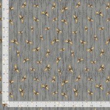 Timeless Treasures Honey Bee Farm Bees Wood 100 Cotton Fabric sold by the yard