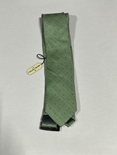 Mens Bruno Piattelli Green Hand Made Pure Silk Tie NEW