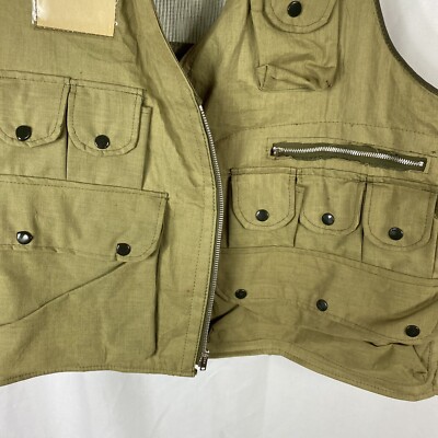 ウェア vintage fishing vest Vintage Stearns Men's Green S/M Anglers Fishing Life Vests SSV-141