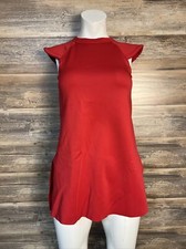 Balera Exaggerated Shoulder Dress Red Size Small Adult D12213 NEW D3