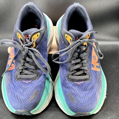 Hoka One One Bondi 8 Athletic Lace Up Running Shoe Womens Size 6B