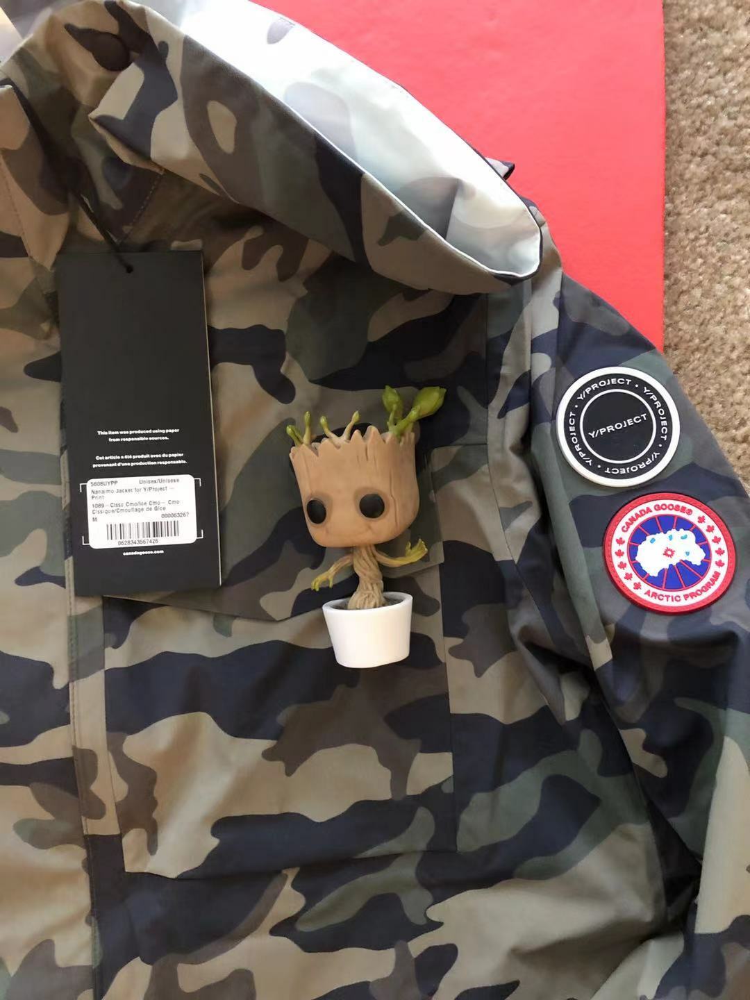 Brand New Y/Project x Canada Goose Nanaimo Asymmetrical Shell Jacket, M, Camo