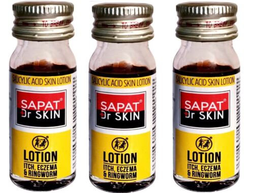 SAPAT LOTION for Ringwarm, Itches, Eczema, Skin Care 100% Ayurvedic 12ml x 3 - Picture 1 of 3
