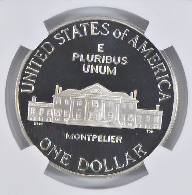 1993-S James Madison Commemorative Proof Silver Dollar PF70 UCAM