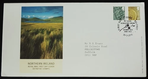 Northern Ireland FDC " Definitive Stamps" 2010