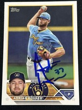 Adrian Houser Signed 2023 Topps Series 1 One #323 Autographed Auto Card Brewers