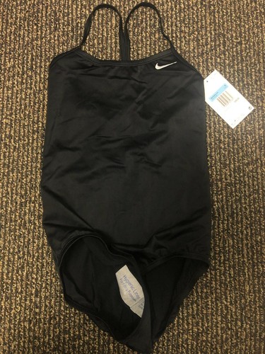 Nike Swimsuit Girls Size: MEDIUM (10-12 YRS) Color: BLACK. NEW! Retail Price-$36 - Picture 3 of 9