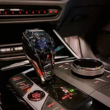 Car Crystal Shift Knob Multimedia Button Cover Trim For BMW 5 6 7 Series G30 G12