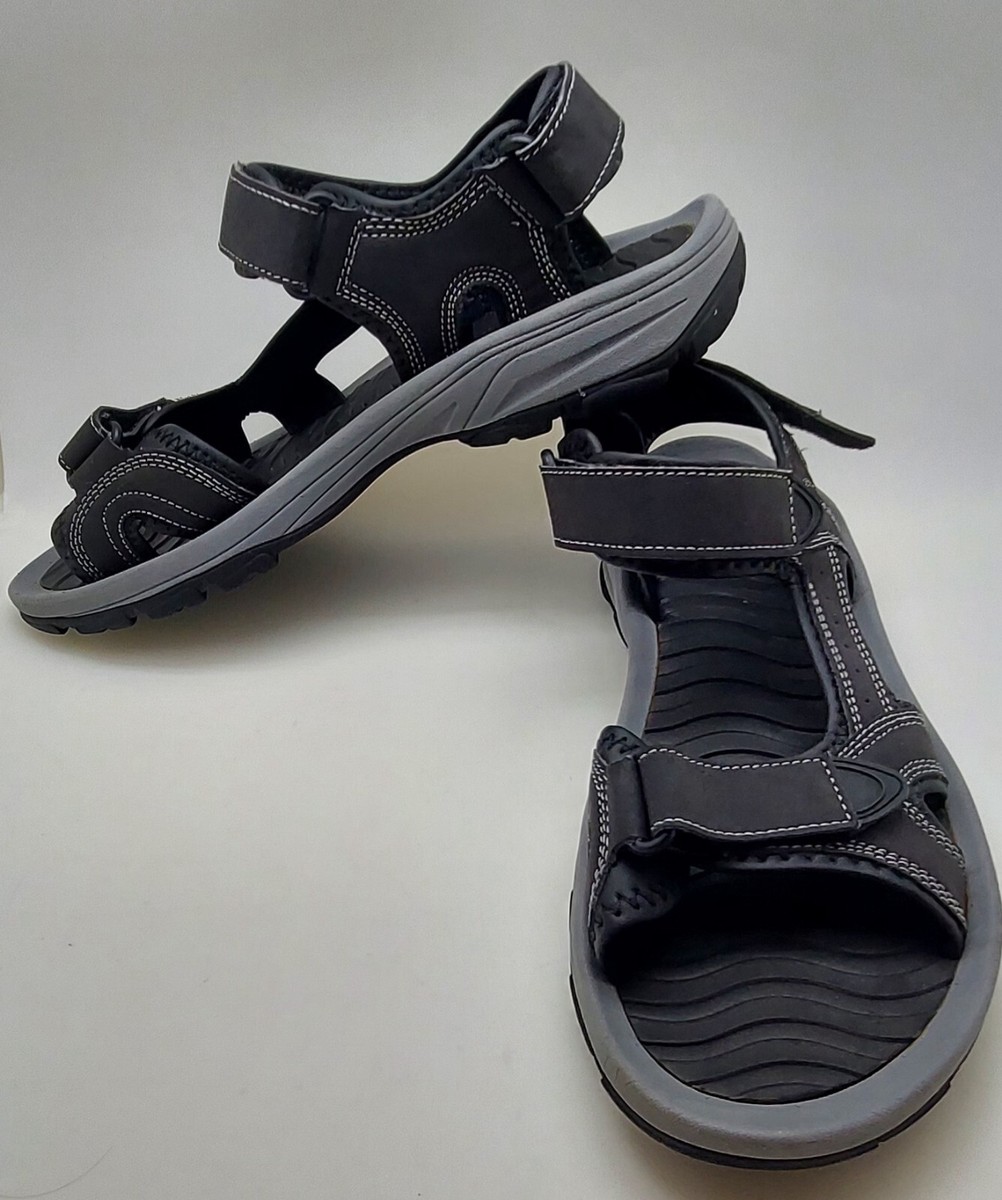 Eddie Bauer Men\'s Leather Sandals Size 11 Gray Eddie Bauer Mens Size 11M Gray Leather Stewart Hiking Shoes  main image 2