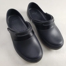 Crocs Mercy Work Clog Womens 10 Black Slip Resistant Slip On Comfort Shoe 10876