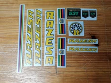 Razesa Chrome Plated 1980s Vinyl Kit Decal Sticker Stickers Stickerステッ