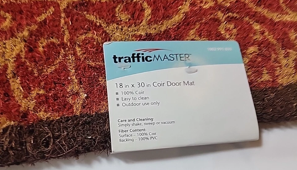 Trafficmaster Red Welcome Mat 18" x 30" Outdoor New Door Mat - Image 3 of 4