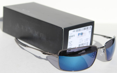 OAKLEY Square Wire Sunglasses Cement/Ice Blue Iridium NEW OO4075-02 RARE