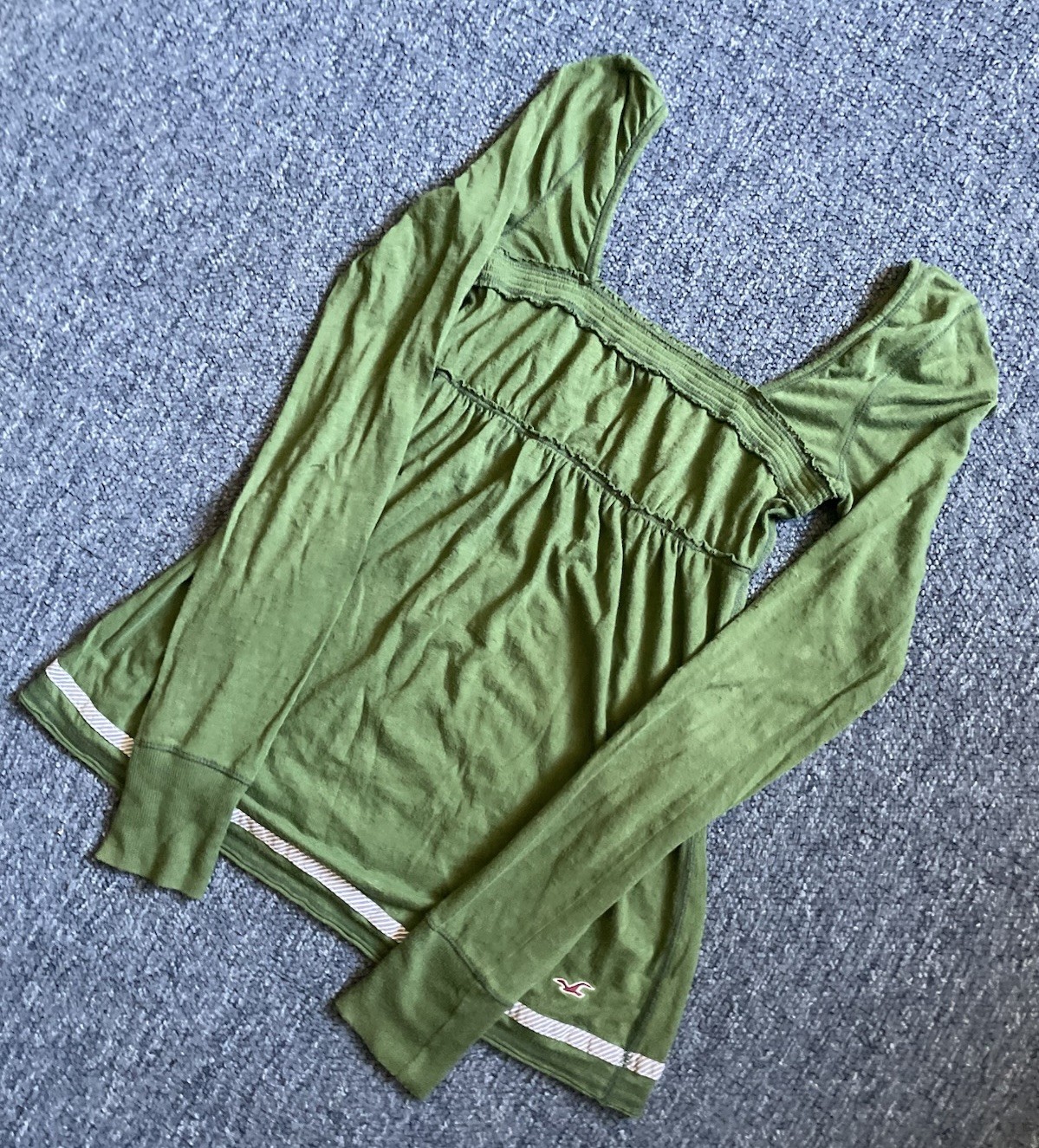 Vintage Y2K Hollister Bella Swan Babydoll Cami Top Size Medium Green