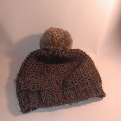 Fratelli Talli Italian Wool And Alpaca Beanie Hat With Pom-Pom Made In Italy