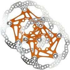 Pack of 2 Hope Floating Disc Brake Rotors, 160mm, 6-Bolt, Orange