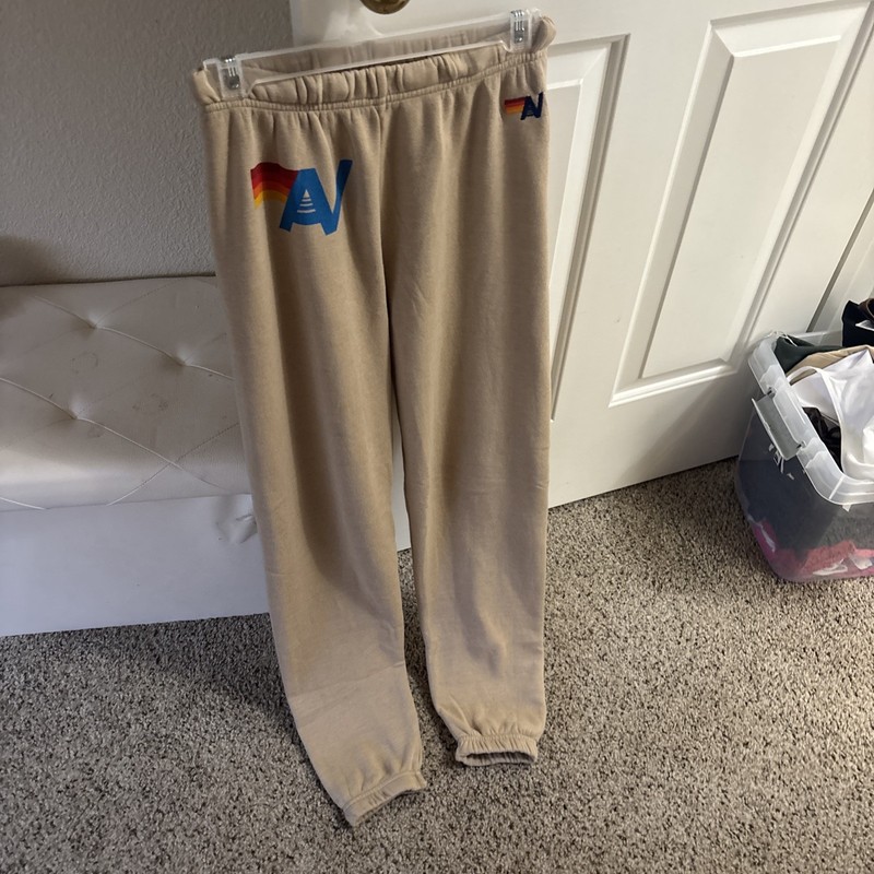 Aviator Nation Women’s Beige Sweatpants Brand New Size Small ￼