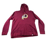 Washington Redskins / Commanders NFL Hoodie Red Majestic XL Drawstring Hood