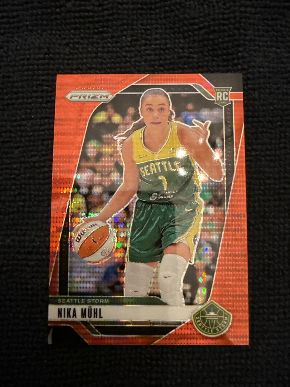 2024 Panini Prizm WNBA #75 Nika Muhl Red Pulsar Prizms # 213/299