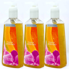 3 SAVON POUR LES MAINS NETTOYANT EN PROFONDEUR PAPAYE TROPICALE TRAVAIL BAIN & CORPS 8 FL OZ /236 ml NEUF