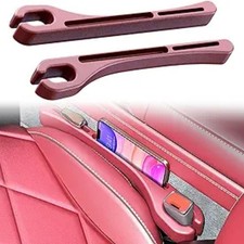 2PCS Car Seat Gap Filler, Gap Stopper Fill Gap Between Seat and Console, Red