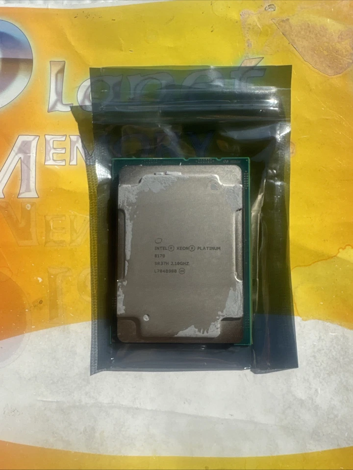 Intel Xeon Platinum 8170 2.1GHz 26 Core 35.75MB 10.4GT/s 165W Processor SR37H - Image 2 of 3