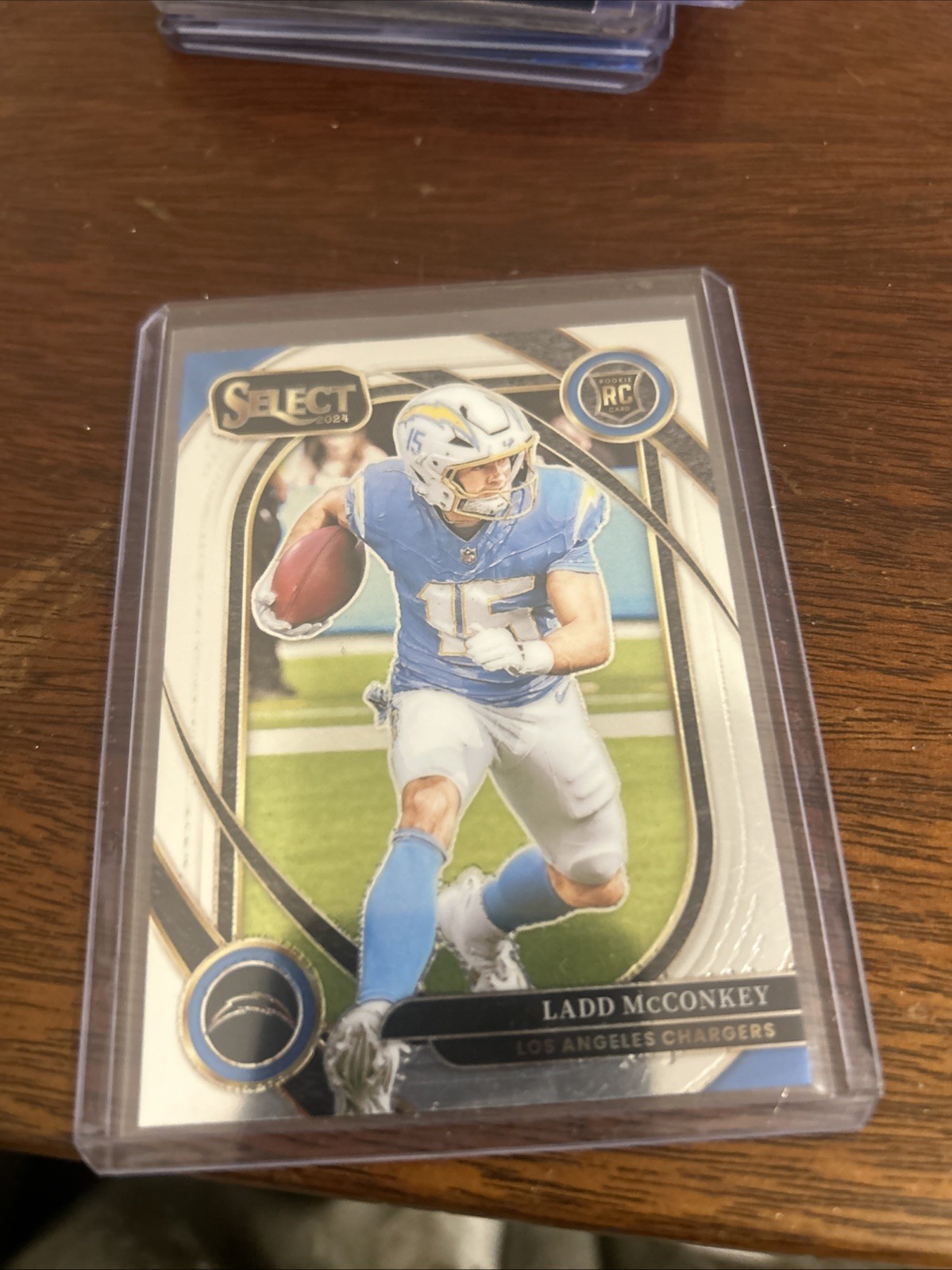 2024 Panini Select - Club Level Ladd McConkey #268 Silver Prizm (RC)