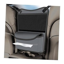 Car Handbag Holder Between Seats, Dog Pet Kid Barrier Road Trip Gray